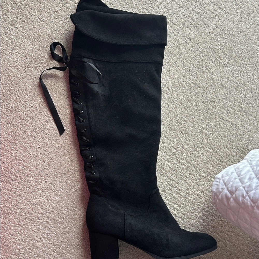 Chic Black Over the Knee Boots